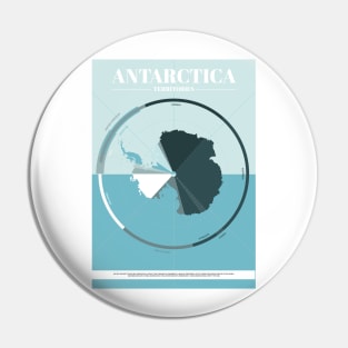 Antarctica Territory Map Pin