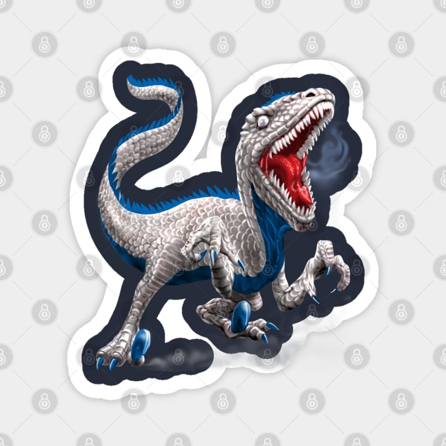 Patriotic Velociraptor Magnet by AyotaIllustration