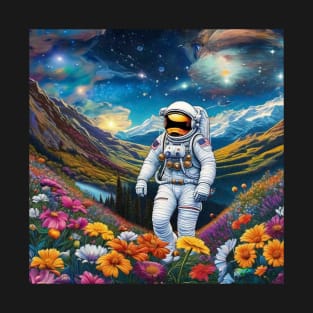 Trippy Astronaut Dreamscape – Cosmic Odyssey 15 T-Shirt