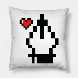 Pen Tool Heart Tee Pillow