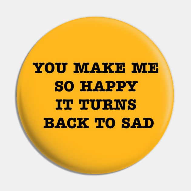 Turns Back to Sad Pin by birdiestreasuretrove