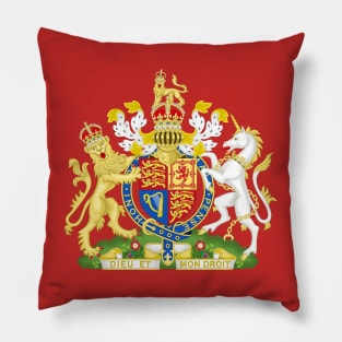 Royal Coat of Arms of the United Kingdom (Tudor crown) Pillow