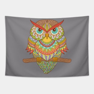 colorful owls Tapestry