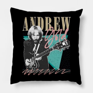 Andrew Gold / Reto 80s Style Fan Design Pillow