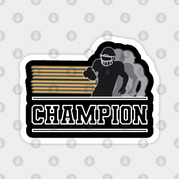 Super champion, American football player Magnet by PowerD