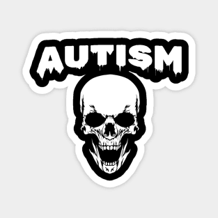 Autism Skull Logo Magnet