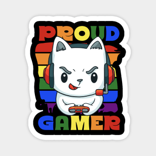 Proud Gamer Gaymer Lesbian LGTBQ Magnet