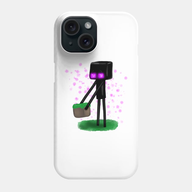 Cute Enderman Phone Case by Fickle and Fancy