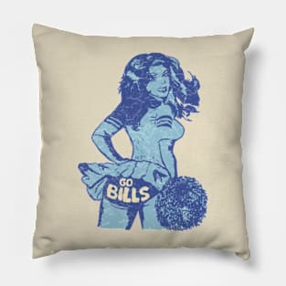 Go buffalo bills vintage Pillow