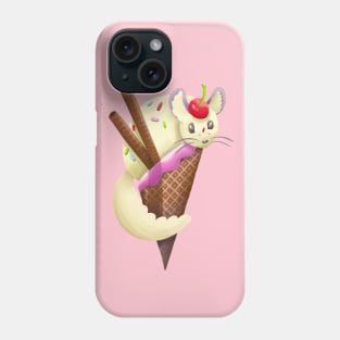 Vanilla Chinchilla Ice Cream Sundae Phone Case