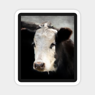 Black and White Cow Magnet