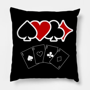 Card Suits Pillow