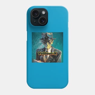 Yellow X Man in Black Phone Case