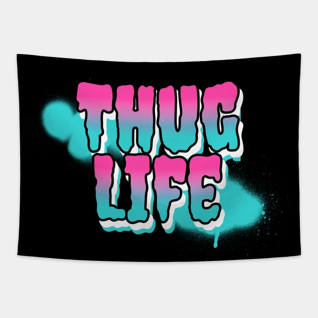 Thug life Cool Design Tapestry by Stevie26