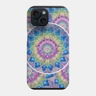 Tie Dye Graphic blues greens and yellow psychedelic art. Great gift for phish dead heads hippie dead and company Phone Case