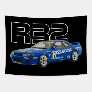 R32 GTR CALSONIC NISSAN GROUP A RACE CAR Tapestry