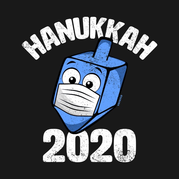 Hanukkah 2020 Dreidel Wearing Face Mask by sababa