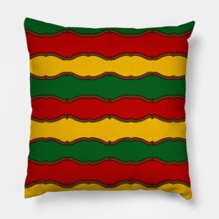 African Patterns with African Colors Pillow