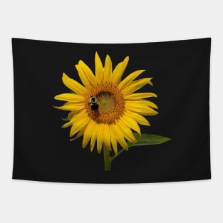 Sunflower with Bee Tapestry