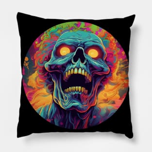 Zombiecore Neon Explosion Tee Pillow