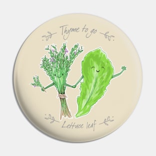 Thyme to Go, Lettuce Leaf Pin