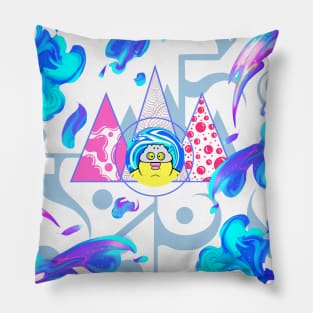 Dope fat boy cartoon illustration Pillow