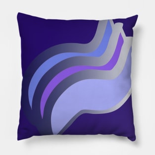 Abstract repeated ribbon shape pattern Pillow