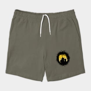 Grunge-Goth Gold and Black Ramadan Mosque Shorts