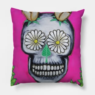 Pink skull Pillow