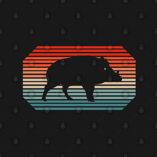 Retro wild boar motif grandpa animals wild boar by FindYourFavouriteDesign