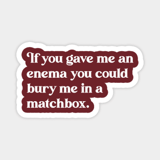 Full of Shit // Funny Christopher Hitchens Quote Magnet