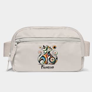 Dual Picatsso Geometric Abstract Cats Bag