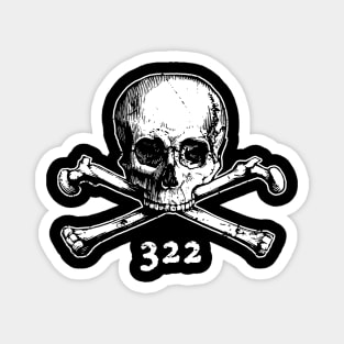 Skull and Crossbones 322 Secret Illuminati Society Magnet