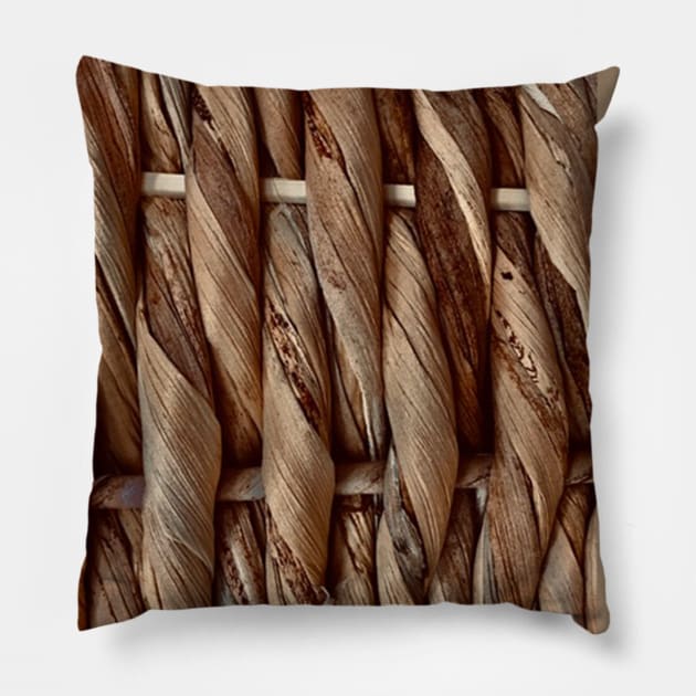 Basketweave Print Pillow by LupiJr