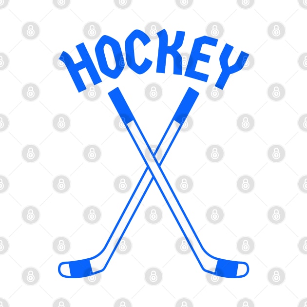 HOCKEY CROSSED STICKS LOGO by HOCKEYBUBBLE