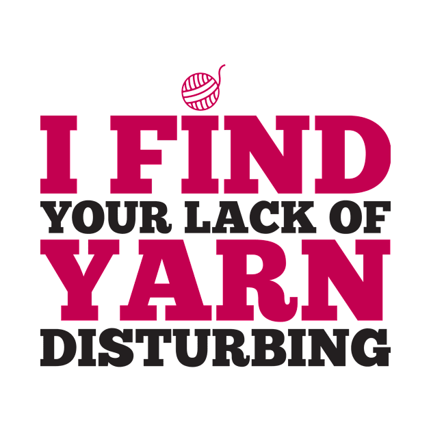 I find your lack of yarn disturbing (black) by nektarinchen