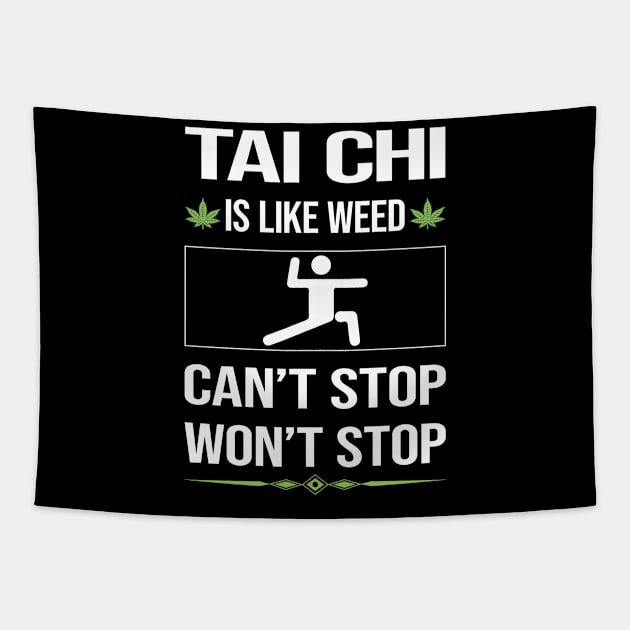 Funny Cant Stop Tai Chi Tapestry by symptomovertake