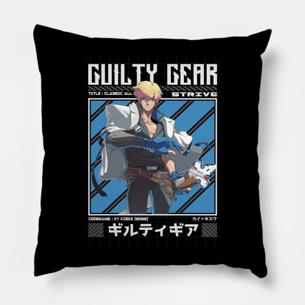 Ky Kiske - Guilty Gear Strive Pillow by Arestration