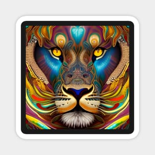 Mandala Lion Magnet