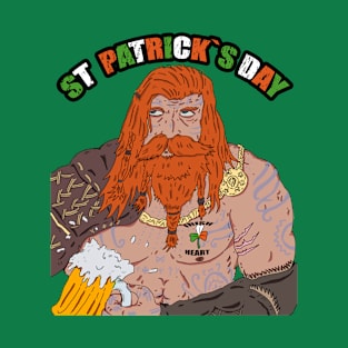 irish warrior  st patrick`s day T-Shirt