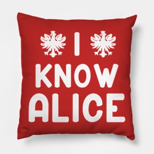 Dyngus Day I Know Alice Pillow