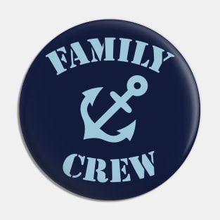 Family Crew (Anchor / Crew Complement / Skyblue) Pin