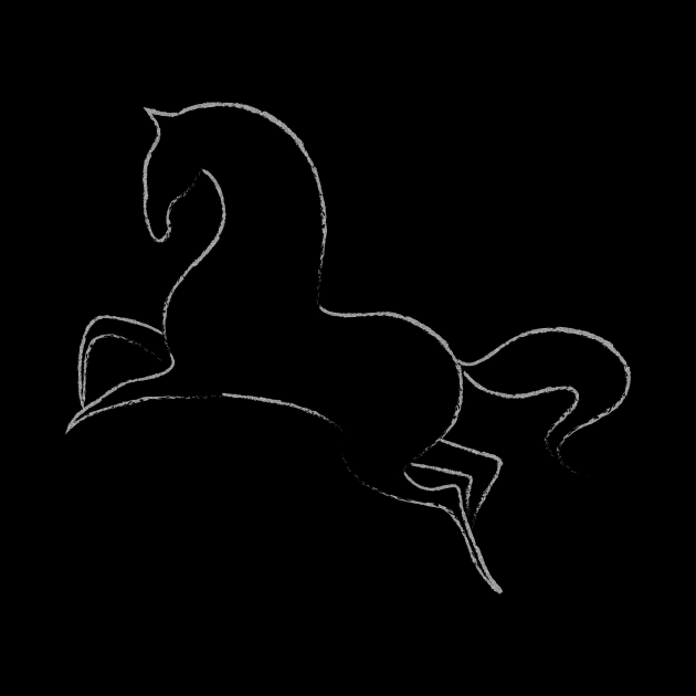 Horse Outline by Sandra Keller