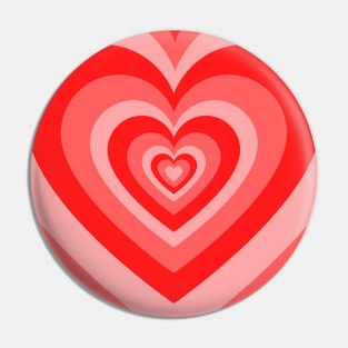 Trendy Pink Hearts Pin