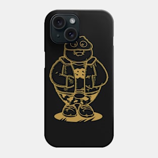 Cute Slluks fatty boy standing pose illustration Phone Case