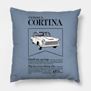 FORD CONSUL CORTINA - dealer advert Pillow