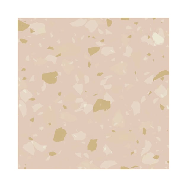 Modern Terrazzo / Vintage Gold by matise