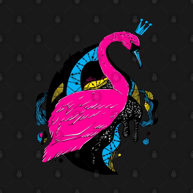 CMYK Swan Queen by kenallouis