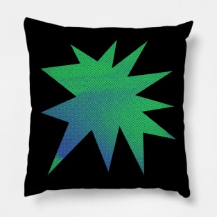 Retro Comic Burst Design Pillow