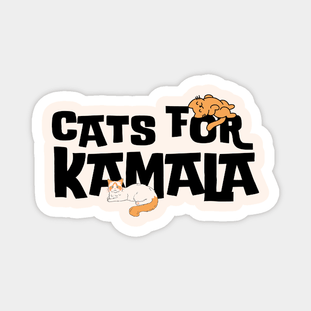 Cats For Kamala Harris 2024 Magnet by The WYLD Tribe